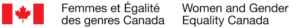 Logo Femmes et Égalités des genres Canada